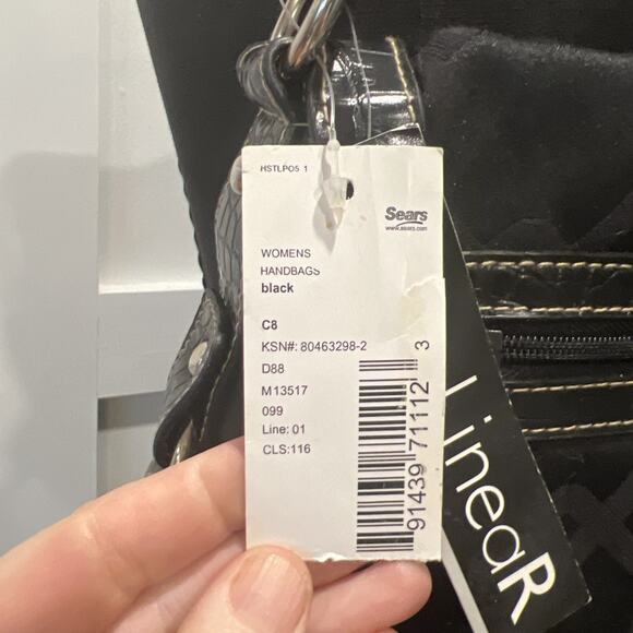 NWT Linear Handbag, Purse, Black Vintage medium - Picture 3 of 12